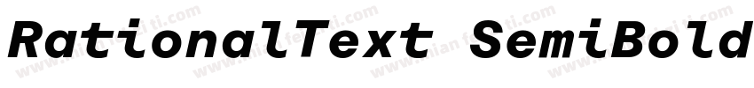 RationalText SemiBold字体转换